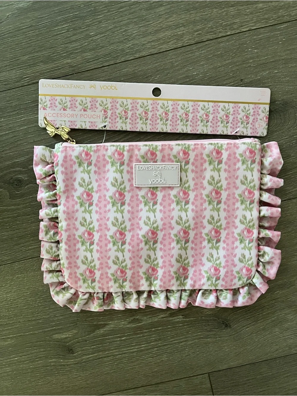 NWT Target x LoveShackFancy Pink Bow Bag and Floral Accessory Pouch